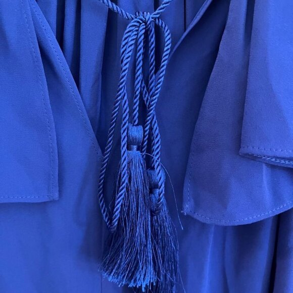 Kate spade ruffle tie tank top Blue Size Medium - Picture 6 of 11